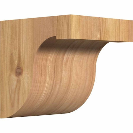 Ekena Millwork Del Monte Smooth Corbel, Western Red Cedar, 5 1/2"W x 6"D x 6"H COR06X06X06DEL00SWR